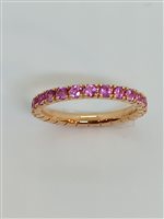 Anello Gaddi Gioielleria Donna in Oro Zaffiro rosa 1.41 Ct AN46PG - AN46PG